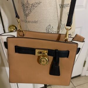 Michael Kors White, Tan and Black Tricolor Shoulder Bag New w/o tags